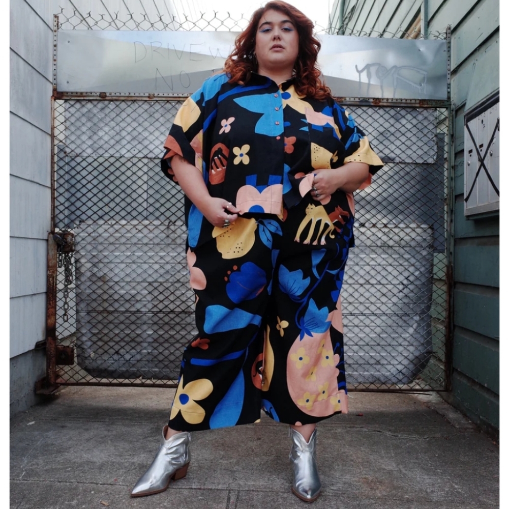 Colorful dopamine statement pants